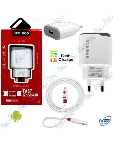 CHARGEUR BEBIBOS ANDROID 1USB  2.1A