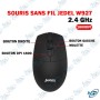 🖱️ Souris Sans Fil JEDEL W927 2.4 GHz – 1600 DPI, USB, Portée 10 m