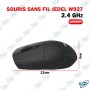 🖱️ Souris Sans Fil JEDEL W927 2.4 GHz – 1600 DPI, USB, Portée 10 m