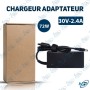 🔌 Chargeur PC Portable 72W – Adaptateur Secteur 30V 2,4A avec Connecteur DC