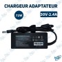 🔌 Chargeur PC Portable 72W – Adaptateur Secteur 30V 2,4A avec Connecteur DC