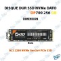 💾  Disque SSD NVMe DATO DP700 256 Go M.2 2280 PCIe Gen3 x4 – Lecture 2500 Mo/s