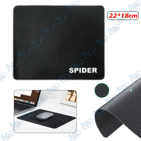 🖱️ Tapis de Souris SPIDER Noir 22 × 18 cm – Surface Précise et Antidérapante