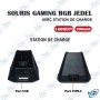 🖱️ Souris Gaming RGB JEDEL WD-139 – 1600 DPI, Batterie 300 mAh et Station de Charge