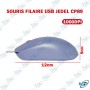 🖱️ Souris Filaire USB JEDEL CP89 – 1000 DPI, Noire, Ergonomique
