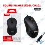 🖱️ Souris Filaire USB JEDEL CP101 – 1600 DPI, Ergonomique, Noire