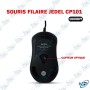 🖱️ Souris Filaire USB JEDEL CP101 – 1600 DPI, Ergonomique, Noire