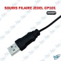 🖱️ Souris Filaire USB JEDEL CP101 – 1600 DPI, Ergonomique, Noire