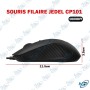 🖱️ Souris Filaire USB JEDEL CP101 – 1600 DPI, Ergonomique, Noire