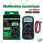 🛠️ Multimètre numérique MAS830L – Voltmètre 600 V, ampèremètre 10 A et test de continuité