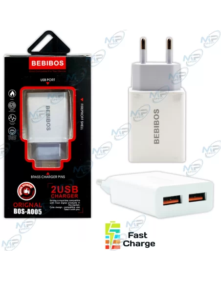 tete de charge BEBIBOS 2USB  2.1A