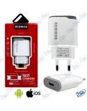 ⚡BEBIBOS – Chargeur Rapide USB (2.1A) avec LED d'État + Câble Android