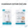 🚗 Chargeur Voiture Via Links Double USB 2.1A pour Smartphone