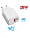 ⚡Tête Chargeur Rapide DEVIS 20W Double Port USB 3.0 & Type-C PD