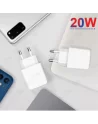 ⚡Tête Chargeur Rapide DEVIS 20W Double Port USB 3.0 & Type-C PD