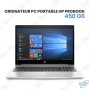 💻 PC Portable HP ProBook 450 G6 – Core i3 8e génération, 8 Go RAM, SSD NVMe 256 Go