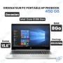 💻 PC Portable HP ProBook 450 G6 – Core i3 8e génération, 8 Go RAM, SSD NVMe 256 Go