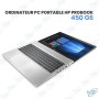 💻 PC Portable HP ProBook 450 G6 – Core i3 8e génération, 8 Go RAM, SSD NVMe 256 Go