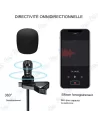 🎤Micro Cravate Lavalier Pro 1.5M | USB Type-C | Son Pur pour Android & PC