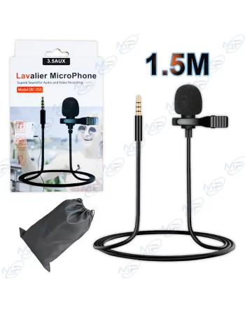 🎙️Micro Cravate Lavalier Pro 1.5M | Jack 3.5mm | Enregistrement Audio Vidéo