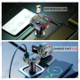 🚗Transmetteur FM Bluetooth 5.0 ALFA ALFANEXT Q8 – Chargeur Voiture PD 20W USB/USB-C RGB LED 12V/24V