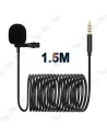 🎙️Micro Cravate Lavalier Pro 1.5M | Jack 3.5mm | Enregistrement Audio Vidéo