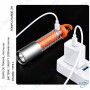 🔦 Lampe de Poche LED Multifonction Rechargeable HS-2302 – Éclairage Portable avec Crochet, Aimant et Zoom