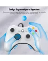 🕹️Manette Filaire Xbox 360 et PC | Vibrations, Confort et 4 Couleurs