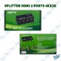 🔌 Splitter HDMI 1 Entrée 2 Sorties 4Kx2K – Répartiteur HDMI Full HD 1080p et 3D
