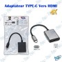 🔌 Adaptateur USB Type-C vers HDMI 4K – Convertisseur USB-C vers HDMI pour PC, MacBook et Smartphone