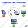🔌 Adaptateur USB Type-C vers HDMI 4K – Convertisseur USB-C vers HDMI pour PC, MacBook et Smartphone