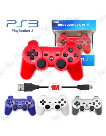 Pack de 2 manettes Playstation 3 rouge Dualshock 3 - Manette PS3 rouge Sony  Dual Shock 3
