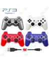 🎮Manette Sans Fil PS3 Double Shock | Capteur 6-Axes et Batterie Lithium