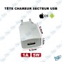 ⚡ Chargeur Secteur USB Universel 5W 1A – Adaptateur Mural Blanc pour Smartphone iOS et Android