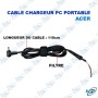 🔌 Câble Chargeur PC Portable Acer – Connecteur d'Alimentation DC pour Ordinateur Portable