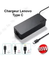 CHARGEUR PC PORTABLE adaptable LENOVO TYPE-C 20V 3.25 A