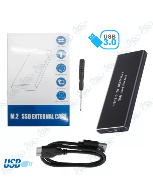 Boîtier de disque dur externe USB 3.0 vers NGFF (M.2)
