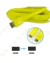 CABLE HDMI 5 M COULEUR JAUNE DEVIS