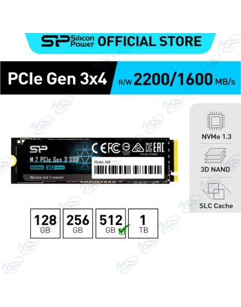 DISQUE DUR INTERNE SSD SILICON POWER P34A60 1To M.2 2280 PCIe 3.0