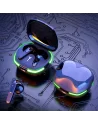 👂Écouteurs TWS Gaming MUJU PRO 60 – Bluetooth 5.3, Lumières LED, Son Stéréo HiFi