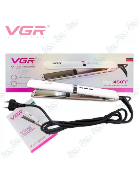 🌡️Lisseur Cheveux VGR V-522 : Plaques Céramique, Température 150° à 230°C