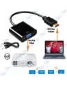 ADAPTATEUR HDMI MALE VERS VGA FEMELLE AVEC AUDIO