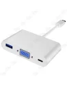 Adaptateur TYPE-C  3.1 Vers VGA + USB 3.0 + Type-C PD