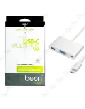 Adaptateur TYPE-C 3.1 Vers VGA + USB 3.0 + Type-C PD