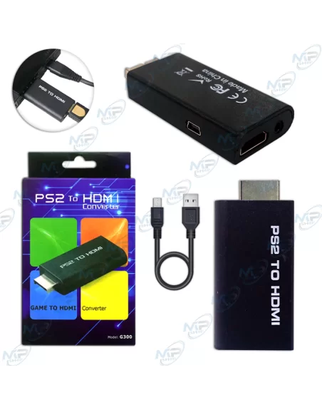 CONVERTISSEUR ADAPTATEUR PS2 VERS HDMI