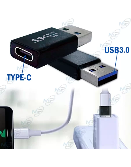 🚀Adaptateur USB 3.0 (A) vers USB-C : Transformez Vos Ports Instantanément