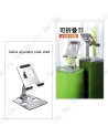 📱Support Téléphone Métal Pliable | Réglable & Stable | Aluminium Premium