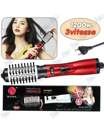💨 Brosse Air Chaud Rotative 1200W - Séchage & Coiffage Pro Facile