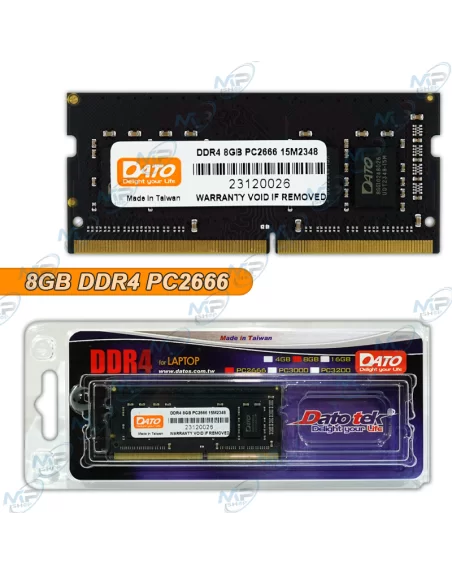 BARRETTE MEMOIRE DATO 8GO DDR4 PC2666 Pc Portable