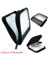 ⚫Sacoche 24 CD/DVD Traxdata Compacte – Étui Zippé Anti-Choc et Transport
